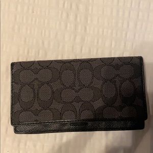 Coach checkbook cover